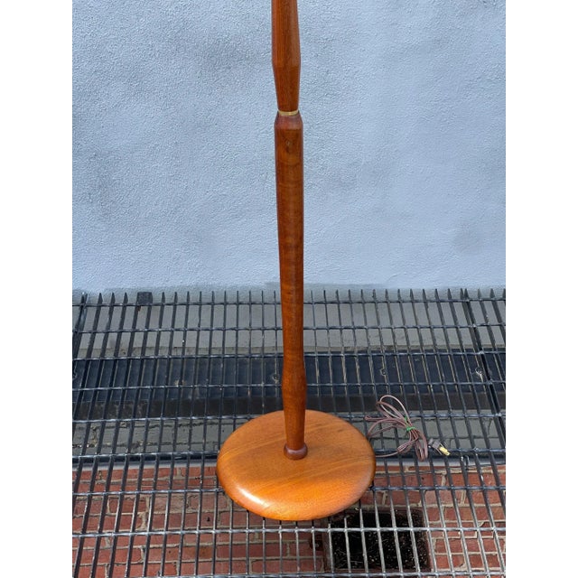 1960s Teak Danish Mid Century Floor Lamp For Sale - Image 5 of 7