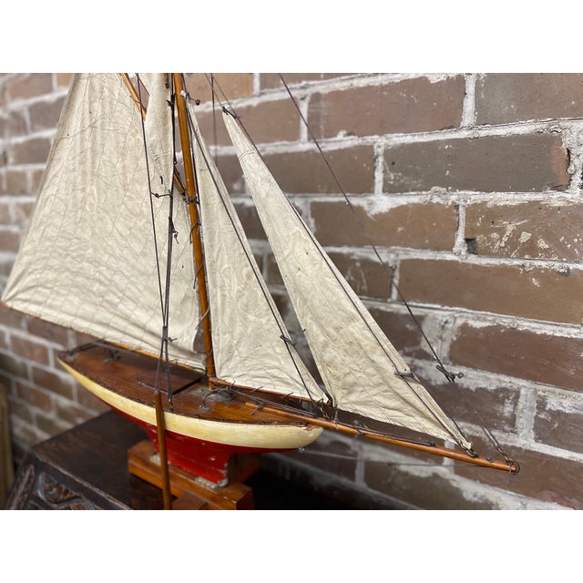 Mid 20th Century Vintage English Pond Yacht For Sale - Image 5 of 7