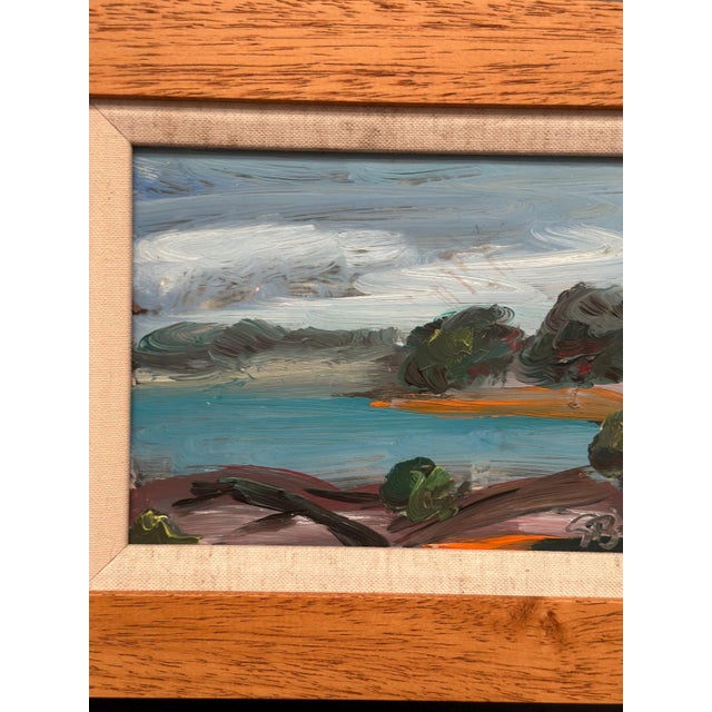 Göran Brunius, Coastal Landscape, 1960s, Oil on Panel, Framed For Sale - Image 4 of 15