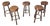 Vintage Tree Trunk Bar Stools, 1970s, Set of 5 For Sale