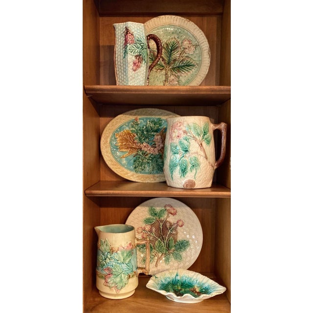 English, Oval Majolica Ware Plate, 1860’s For Sale - Image 4 of 9