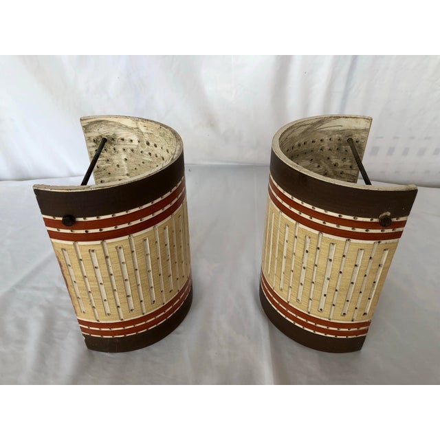 Mid 20th Century Martha and Beaumont Mood Sconces, a Pair For Sale - Image 9 of 10