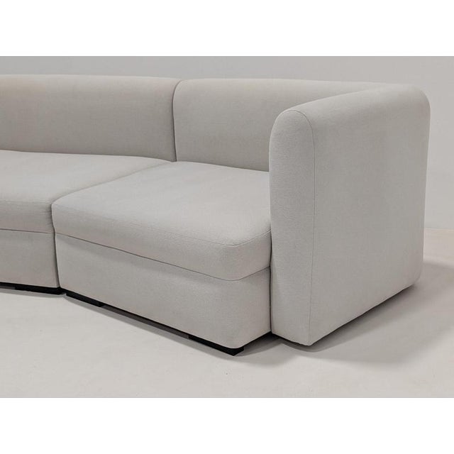 Curved Sofa in Fabric For Sale - Image 14 of 14