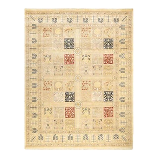 Mogul, One-of-a-Kind Hand-Knotted Area Rug in Ivory, 8' 2" x 10' 4" For Sale