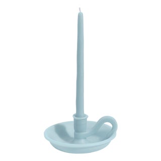 Misette The Forme Wax Candlestick, Blue For Sale