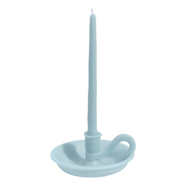 Misette The Forme Wax Candlestick, Blue For Sale