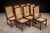 Mid-Century Modern Set of Eight Dining Chairs in Hardwood and Caning by Celina Decorações, Brazil, C. 1960s For Sale - Image 3 of 13