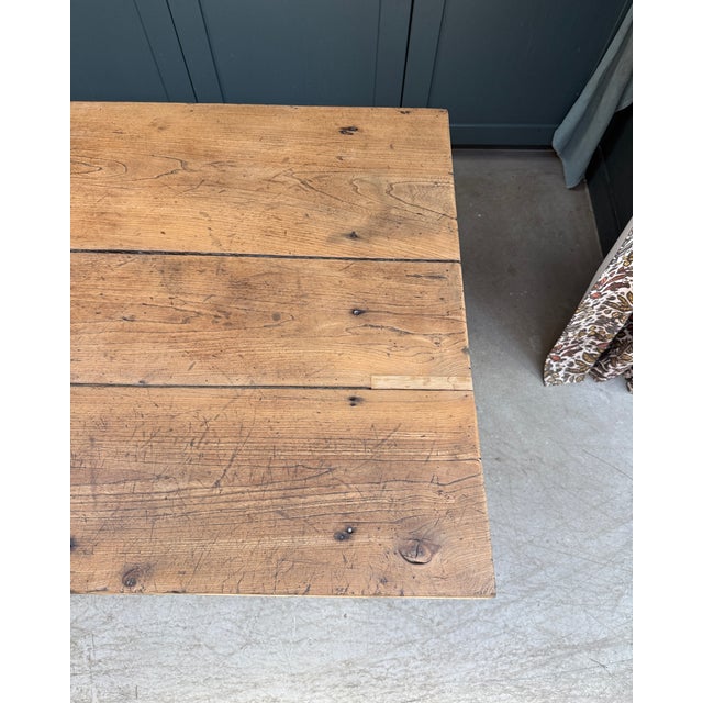 Antique Oak Farmhouse Table, 1890s For Sale - Image 14 of 15