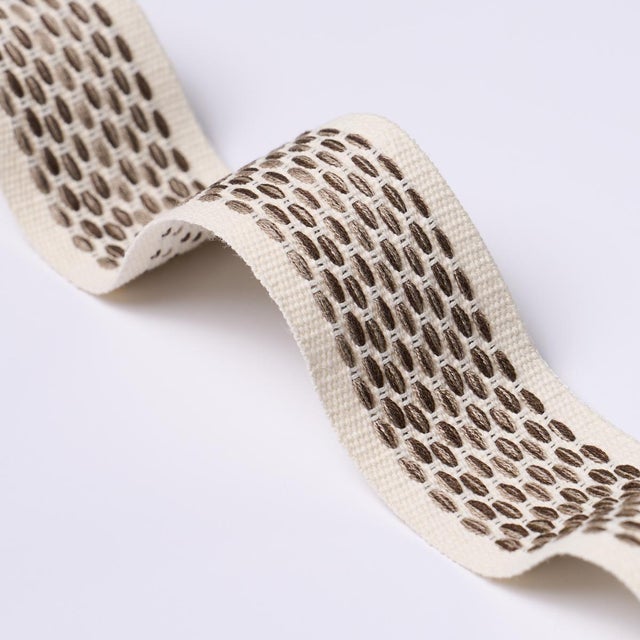 Contemporary SAMPLE - Schumacher Portola Tape Indoor/Outdoor In Pebble For Sale - Image 3 of 3