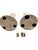 Vintage Anthony Freeman McFarlin Candlesticks - Pair of White Ceramic Twist Candle Holders With Original Foil Labels For Sale - Image 4 of 9