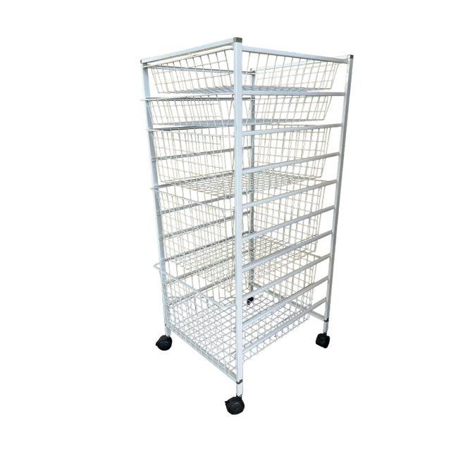 1970s Mid Century Display Trolly Cart With Drawers For Sale