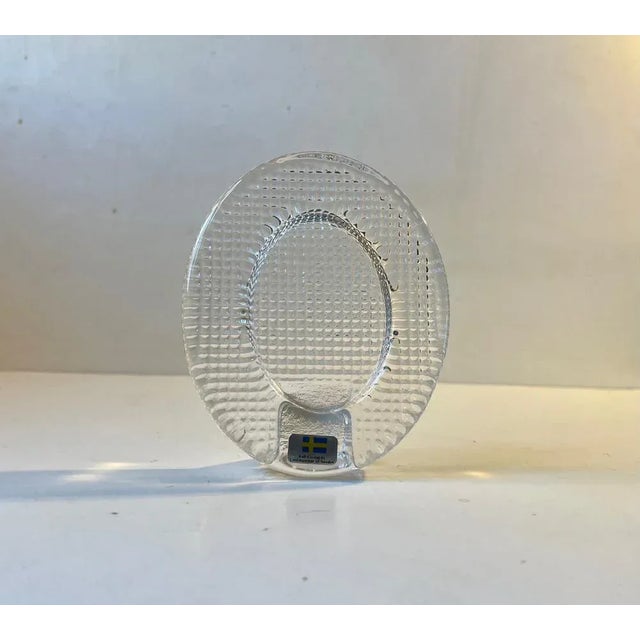 Vintage Swedish Full Cristal Photo Frame From Lindshammar, 1970s For Sale - Image 10 of 10