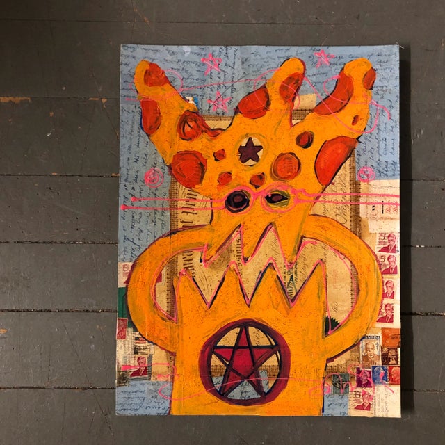 Original Contemporary Wayne Cunningham Abstract Painting/Collage Signed For Sale In Philadelphia - Image 6 of 6