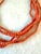 Contemporary Vintage Coral Multi Strand Beaded Necklace With Sterling Silver Clasp For Sale - Image 3 of 5
