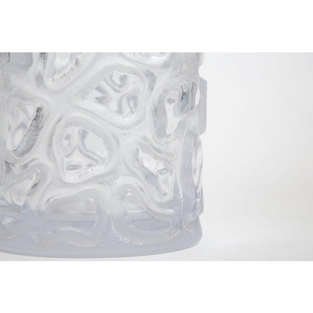 Glass Vintage Peill &Putzler Glass Ice Bucket With Geometric Design, 1970's, Barware For Sale - Image 7 of 8