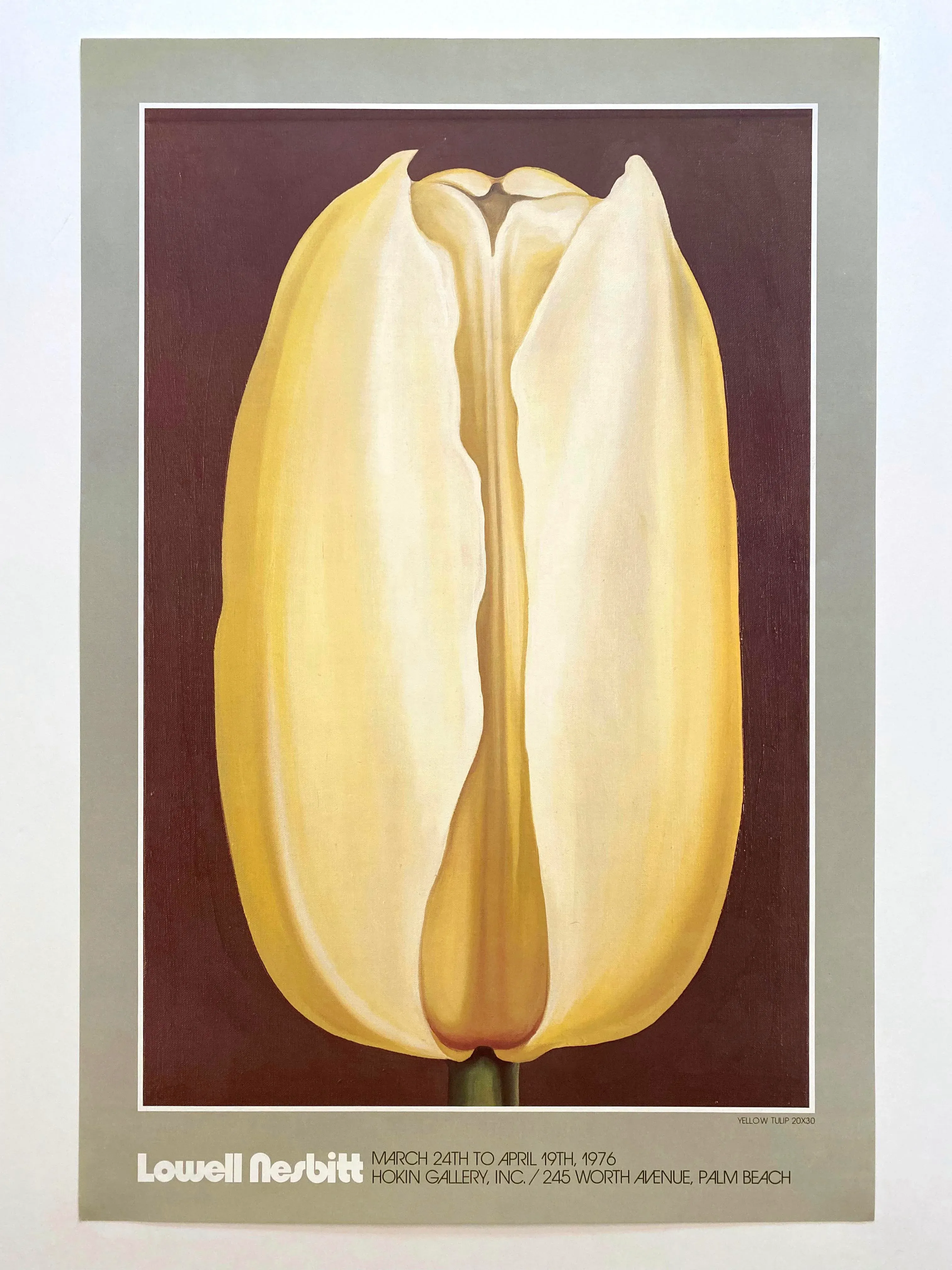 Lowell Nesbitt Vintage 1976 Fine Art Lithograph Print 