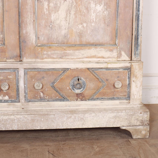 Italian Country House Wardrobe, 1890s For Sale - Image 8 of 11