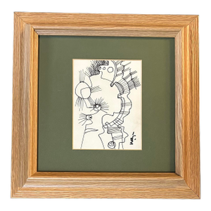 Contemporary Original Abstract Marker Drawing by Wayne Cunningham