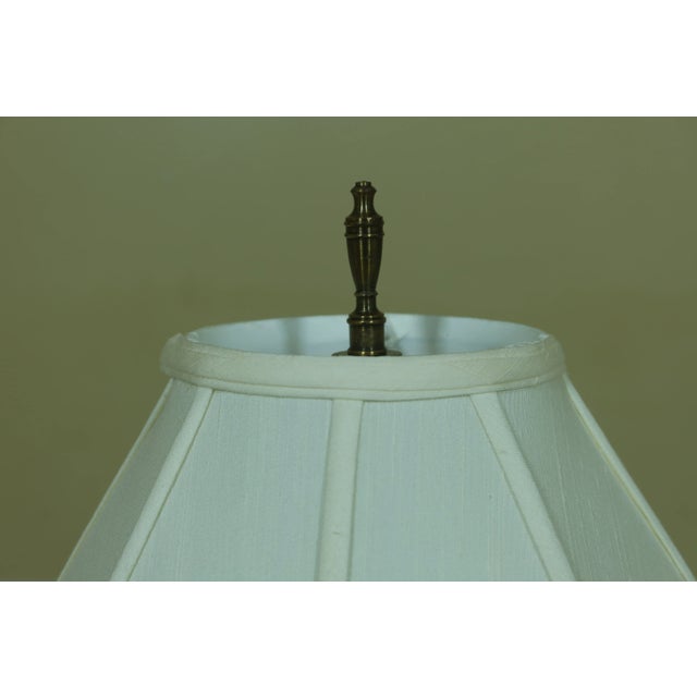 1980s Knob Creek Mahogany Base Floor Lamp For Sale - Image 5 of 9