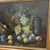 1970s 20th Century American School Tabletop Still Life Grapes and Fruits Framed Signed For Sale - Image 5 of 11