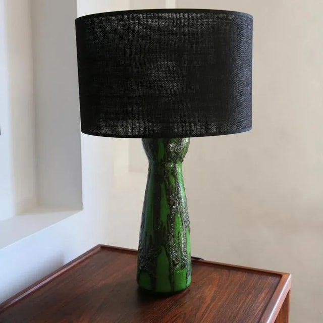 Vintage Table Lamp in Fat Lava from Scheurich, 1960s For Sale - Image 14 of 14