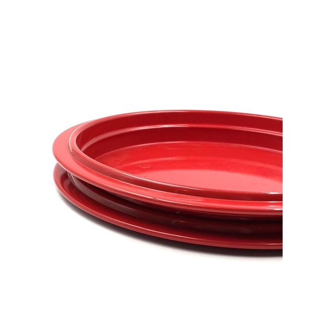 Red Centerpiece / Tray by Gianfranco Frattini, Italy, 1970s For Sale - Image 10 of 17
