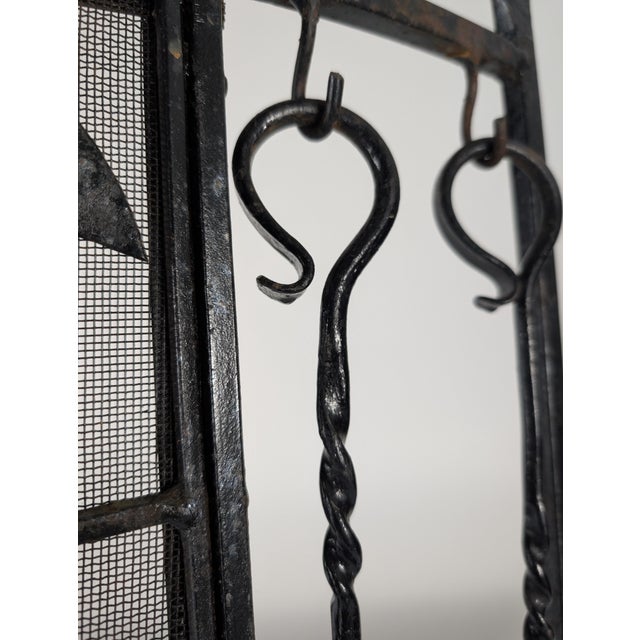 Fireplace Protector in Wrought Iron, 1950s For Sale - Image 4 of 14