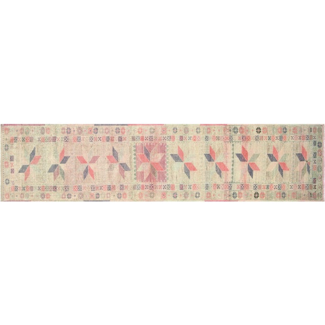 Textile 1960s Turkish Oushak Runner For Sale - Image 7 of 7
