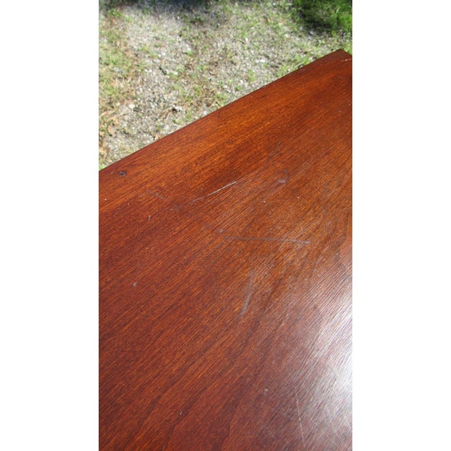 1980s Ethan Allen Georgian Court Nightstand Table Cherry For Sale - Image 5 of 7