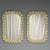 Modern Ruffle Wall Mirrors, White Murano Glass, Brass, Italy, 21st C. For Sale - Image 4 of 14