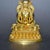 Gold Late 19th Century Gilt Bronze Amitayus Buddha Statue With Turquoise Inlays, 871g For Sale - Image 8 of 8