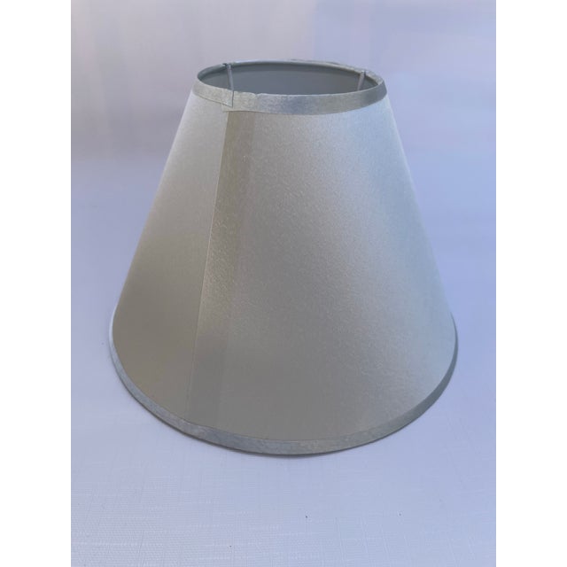 Silver Sage Fabric Lamp Shade For Sale - Image 4 of 6