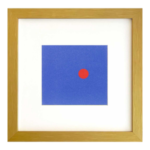 Ellsworth Kelly 1999 Blue and Red Circle 11 Framed Reproduction