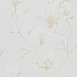 Harlequin Lotus Wallpaper in Pearl - a Sample