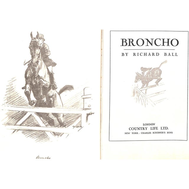 Traditional "Broncho: A Stirring Tale Inspired by the Famous Olympia Winner" 1930 Ball, Richard For Sale - Image 3 of 9