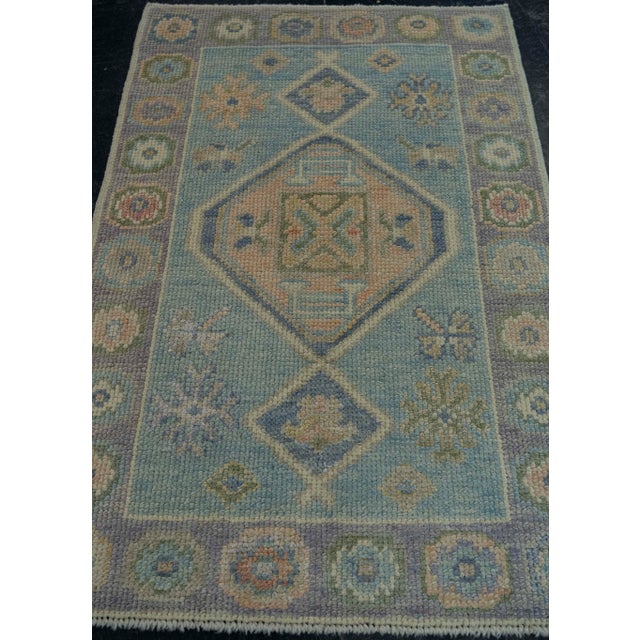 Early 21st Century Turkish Oushak Rug 2' x 3' #19535 For Sale - Image 5 of 8