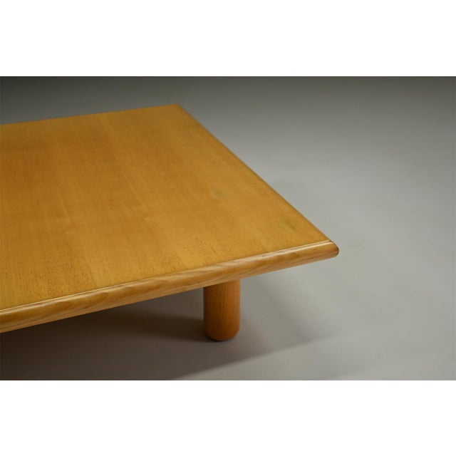 Vintage Square Coffee Table in Ash, 1980s For Sale - Image 6 of 9