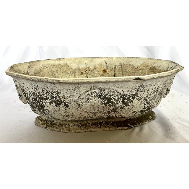 Late 1800s Belgian Painted Cast Iron Footed Planter For Sale - Image 11 of 15