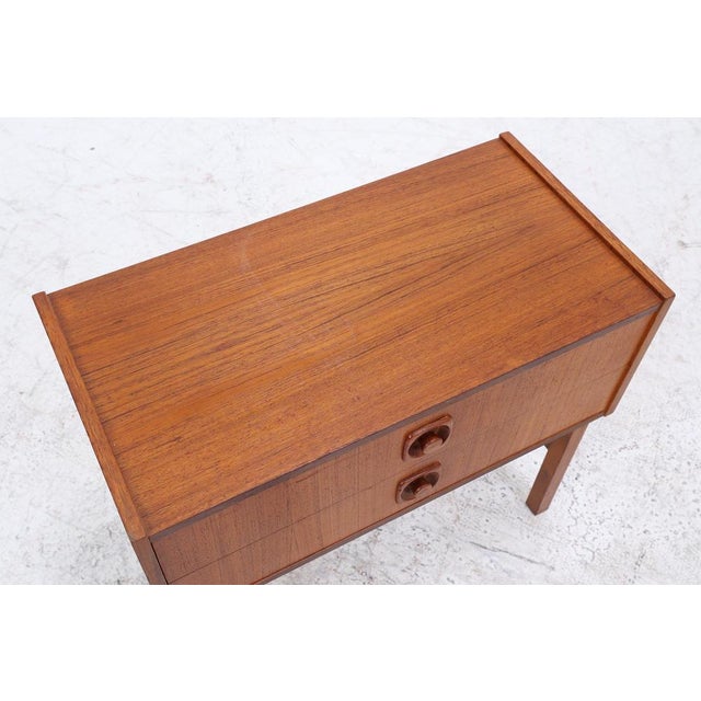 Wood Vintage Danish Teak Chest of Drawers, 1960s For Sale - Image 7 of 14