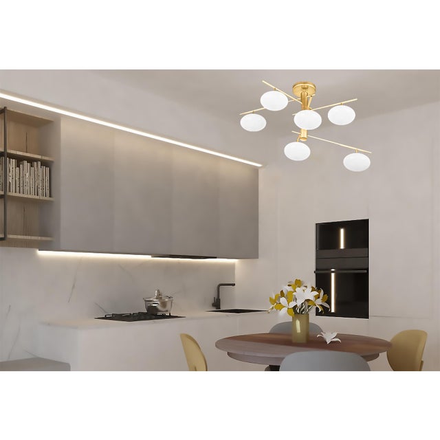 Italian 21st Century Nube Flush Mount by Fabio LTD For Sale - Image 3 of 4