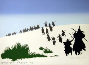 1981 "Winter Attack" Serigraph by Ward Churchill