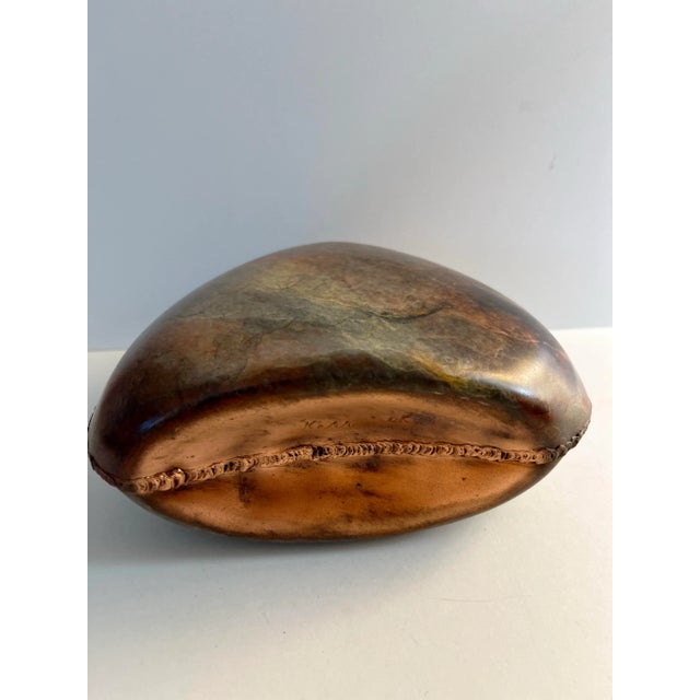 1960s Vintage Artist Made Copper Vase For Sale - Image 5 of 5
