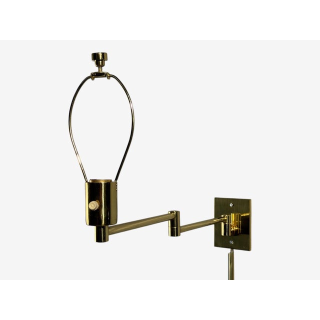 Metal 1970s George Hansen, Articulating Wall Lights, Polished Brass, Spain - a Pair For Sale - Image 7 of 14