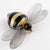 Cilea Paris Black and Gold Resin Carved Brooch Giant Honey Bee For Sale In Atlanta - Image 6 of 10