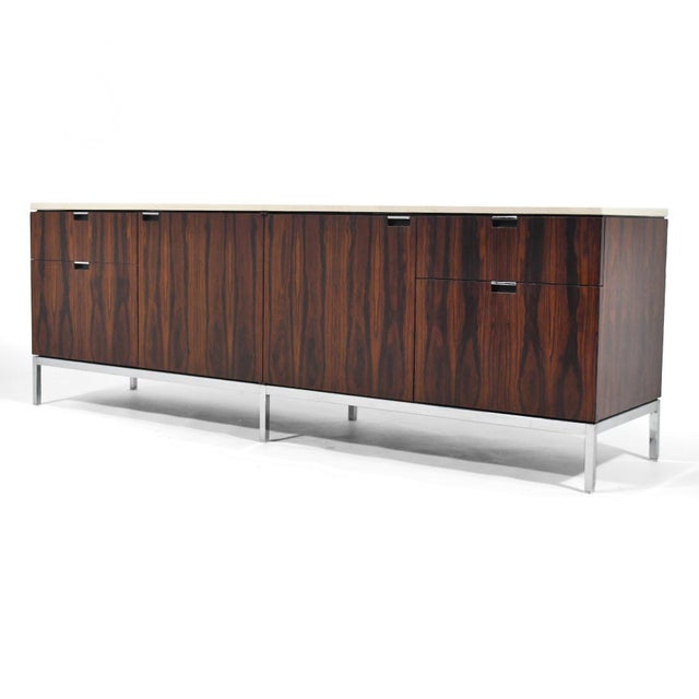 Knoll Florence Knoll Four Position Rosewood Credenza For Sale - Image 4 of 11