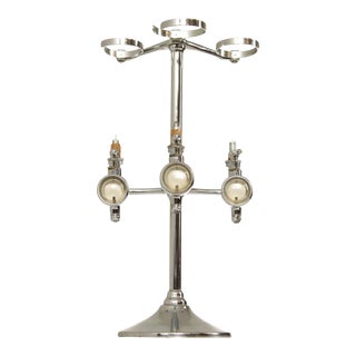 Gaskell & Chambers Vintage 'Optic Pearl' Chrome Bar Top Spirits Dispenser For Sale