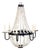 Small Empire All Crystal Chandelier by Lowcountry Originals For Sale