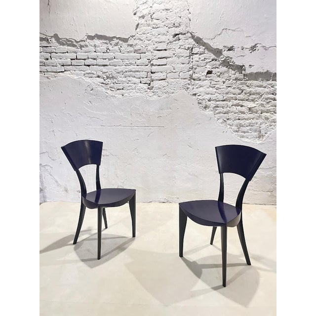 Modern Karina Chairs by J. Mancini & G. Fois-Dorell for Sawaya & Moroni, 1990s, Set of 2 For Sale - Image 3 of 18