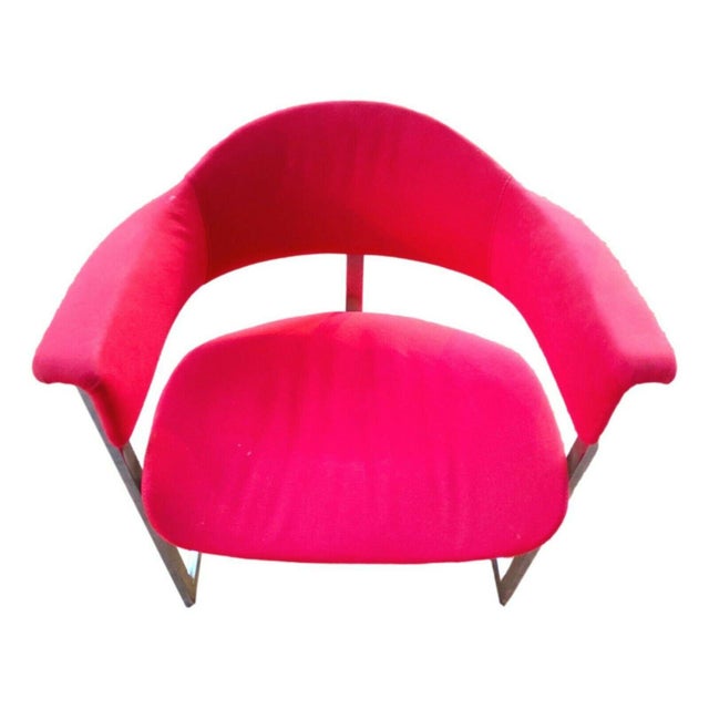 Metal Armchairs by Vittorio Introini for Mario Sabot, 1970s, Set of 4 For Sale - Image 7 of 10