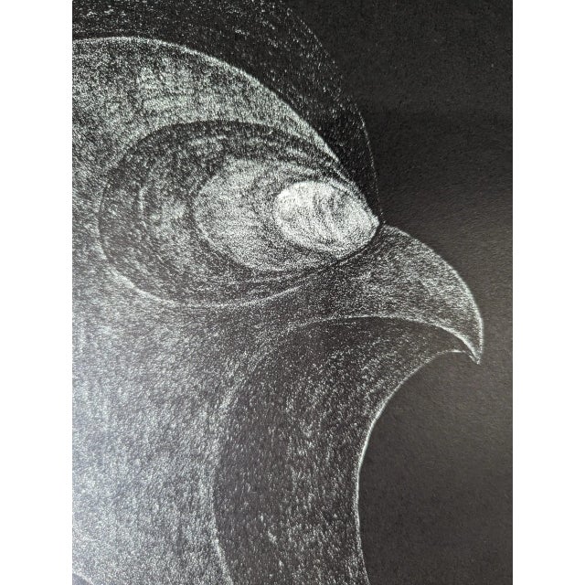 Printmaking Materials 1973 Mid-Century Swedish Limited Edition Signed Figurative Lithograph - "Two Faces", Unframed For Sale - Image 7 of 10